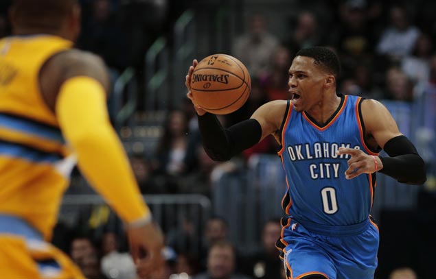 Westbrook posts another triple-double as Thunder rally to beat Nuggets and snap three-game skid