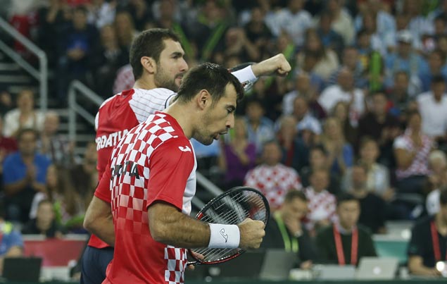 Croatia takes Davis Cup lead over Argentina as Cilic-Dodig defeat Del Potro-Mayer