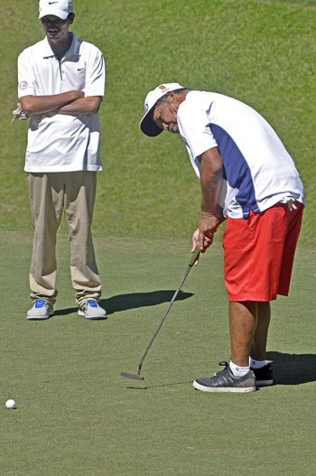 San Miguel carries five-point lead over Southwoods into final round of Fil-Am golf