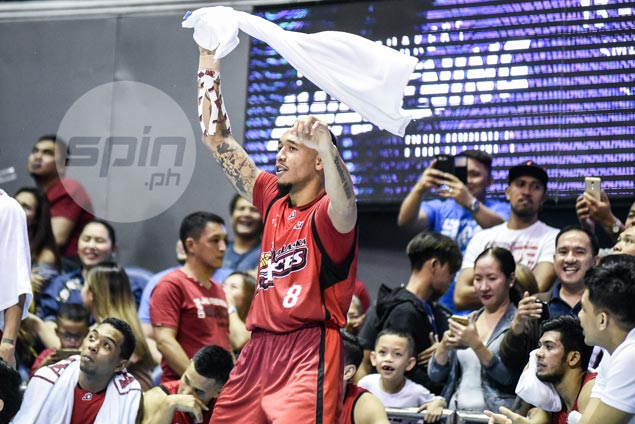 Calvin Abueva says towel-waving bench dance mere celebration - not taunting