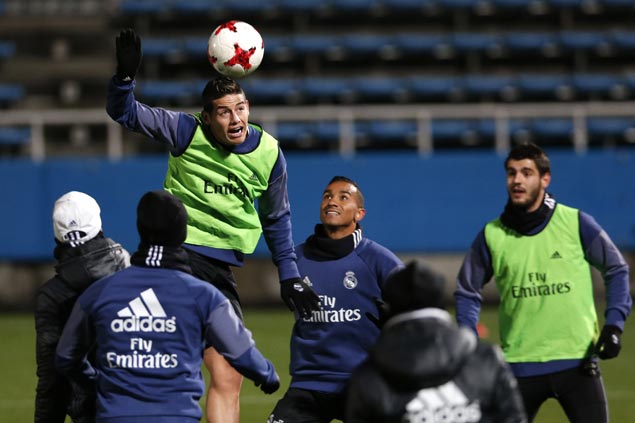 Real Madrid skipper Sergio Ramos scolds James Rodriguez for outburst on lack of playing time