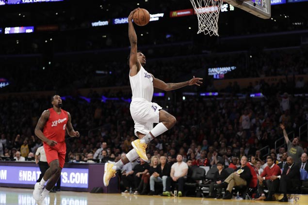 Lakers pull away in the third and hold on to end 11-game losing streak to cross-town rival Clippers