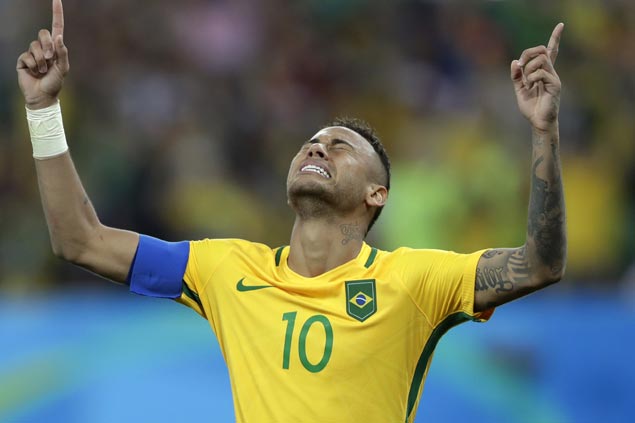 Neymar says Rio penalty for Brazil's first football Olympic gold 'most nervous moment of my life'