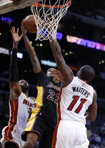 Lou Williams takes charge for Lakers in win over Heat as Goran Dragic gets sent off