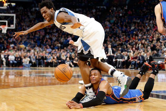 Wolves stretch streak to three with win over Thunder as Westbrook triple-double is marred by 10 turnovers