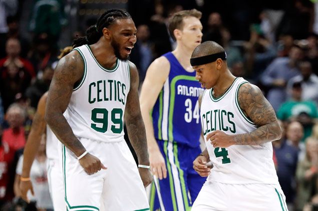 Celtics hit 17 triples and put an end to Hawks' seven-game winning streak
