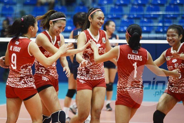 San Beda averts collapse, outlasts winless Mapua in five sets to secure playoff for Final Four spot