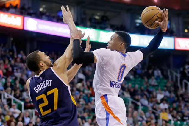 Westbrook caps another triple-double outing with game-winner to help Thunder strike down Jazz