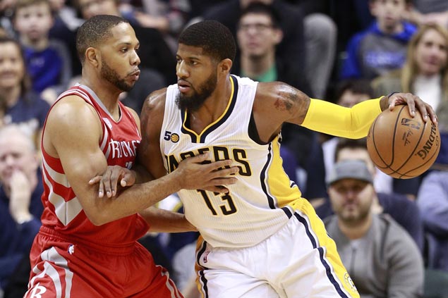 Paul George takes charge as Pacers stretch streak to three with rout of road-weary Rockets