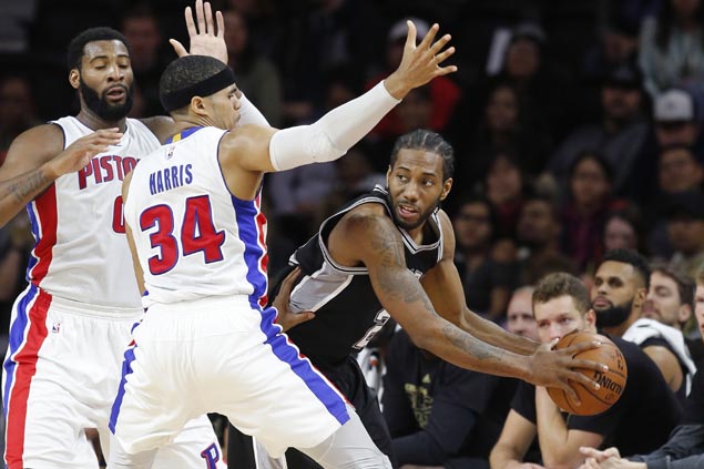 San Antonio Spurs go wire-to-wire in victory over Detroit Pistons