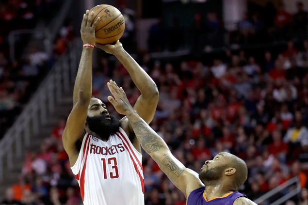 James Harden scores 40 as Rockets down Suns for fourth straight win