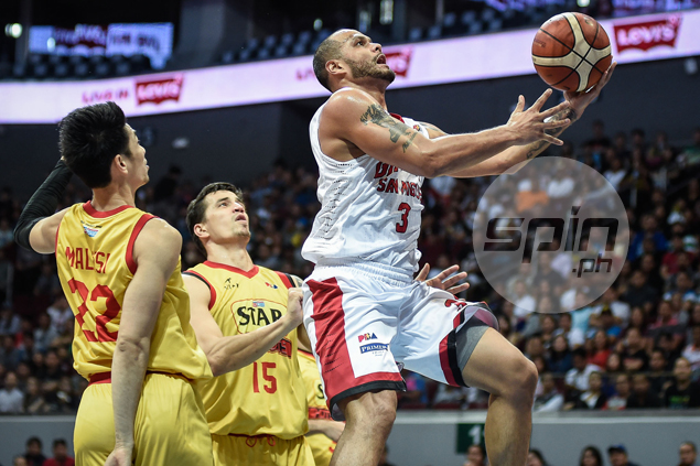 Timely Sol Mercado treys save Ginebra from falling 0-3 behind against Star