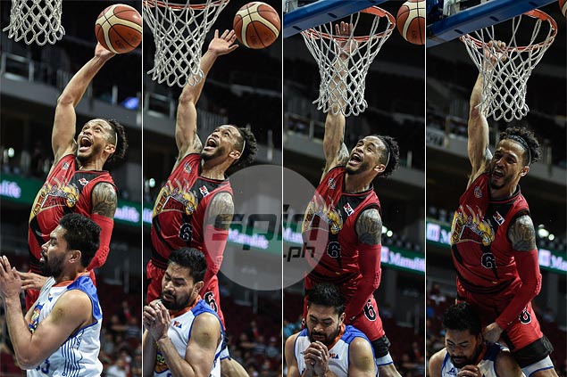 This dunk could've punctuated a career night for red-hot Chris Ross. Well, almost