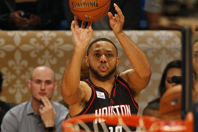 Rockets' Eric Gordon edges former champ Kyrie Irving in 3-point shootout in New Orleans