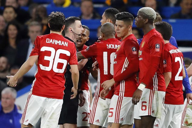 Manchester United fined for players’ misconduct in FA Cup loss to Chelsea