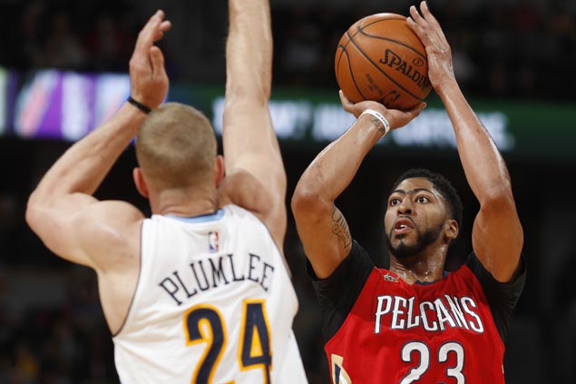 Anthony Davis carries Cousins-less Pelicans to victory over Nuggets