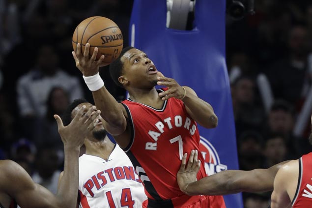 Kyle Lowry returns to help Raptors rally from 20 down to beat Pistons