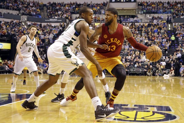 Pacers keep step in tight East playoffs race after easy win over slumping Bucks