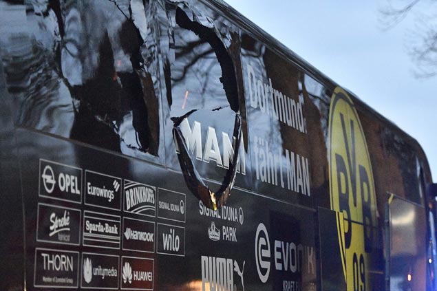 Spanish defender Marc Bartra injured as explosions hit team bus, Dortmund-Monaco match called off