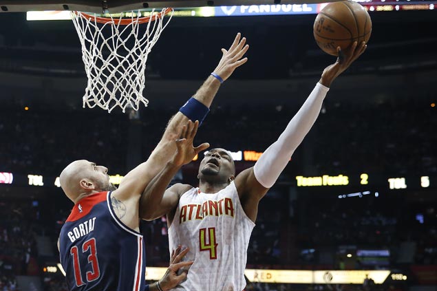 Hawks score wire-to-wire victory to trim series deficit against Wizards