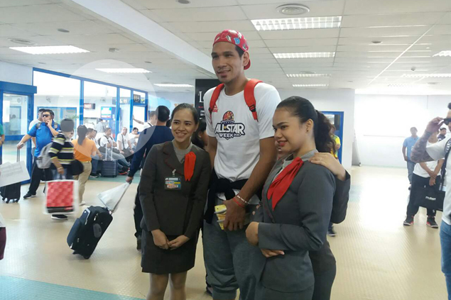 June Mar Fajardo the center of attention as he arrives in CDO for PBA All-Star Game