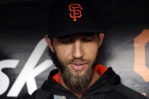 Madison Bumgarner won't need surgery, set to start rehab of sprained shoulder