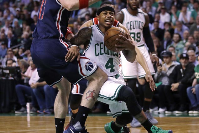 Isaiah Thomas drops 53, takes over late to give Celtics 2-0 lead after thrilling OT win vs Wizards