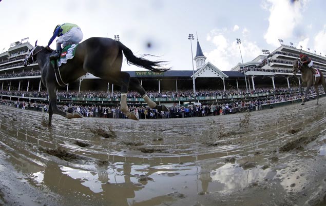 Always Dreaming splashes through the slop to win Kentucky Derby