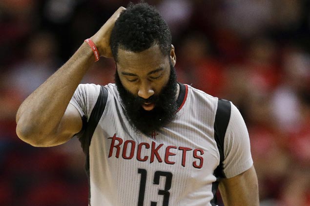 James Harden takes blame for disappearing act in Rockets ouster: 'Everything falls on my shoulders'