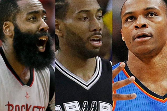 No LeBron on list as Westbrook, Harden, Leonard named finalists for NBA MVP award