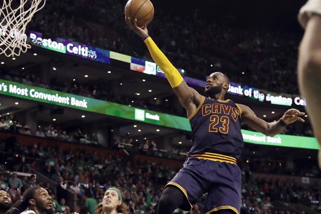 New playoffs scoring king LeBron leads Cavs over Celtics to seal third ...