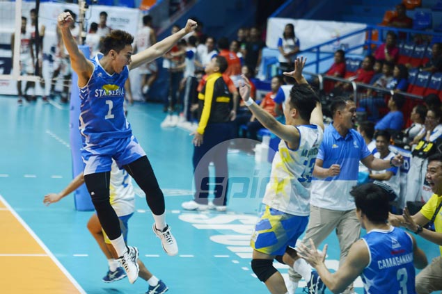 Upsets the order of the day as Army downs top seed Air Force, Sta. Elena stuns No. 2 Cignal