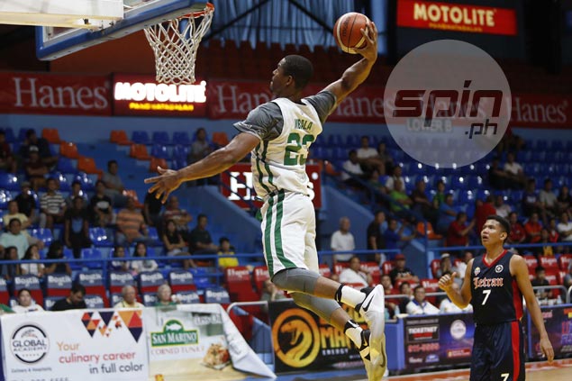 Ben Mbala's 45 points, 17 rebounds vs Letran help La Salle atone for Ateneo loss