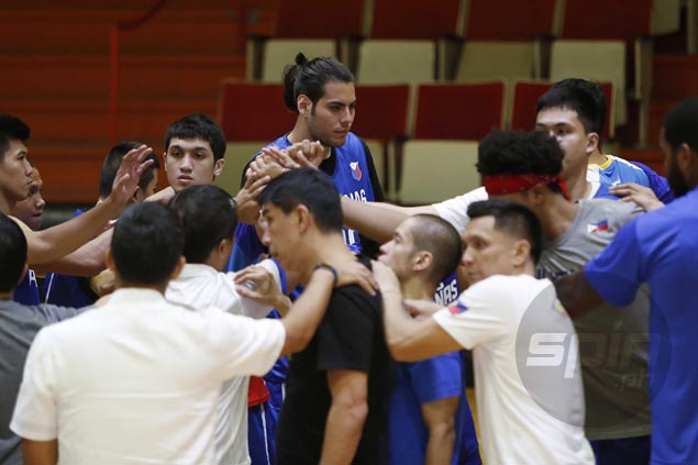 Christian Standhardinger stands tall in first practice with SEAG-bound Gilas team