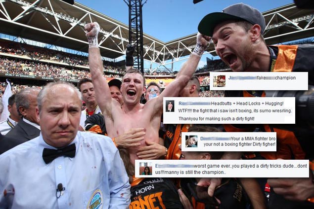 Horn, wife take 'below the belt' hits on social media amid fury over decision win over Pacquiao