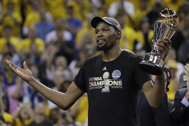 Kevin Durant staying with Warriors on US$53 million two-year deal, says source