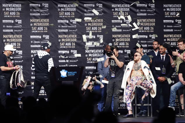 Wild press tour levels up as verbal jabs, stunts intensify between Mayweather, McGregor