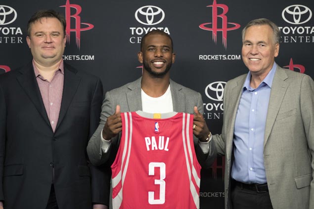 Paul rejuvenated in joining Harden, Rockets: 'I haven't been this excited about basketball in a while'