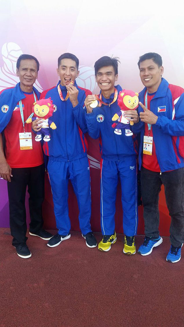 Cager turned trackster John Marvin Rafols delivers after winning triple jump gold in ASEAN School Games