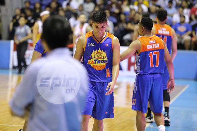 Rookie Roger Pogoy not backing down in heated TNT rivalry against San Miguel