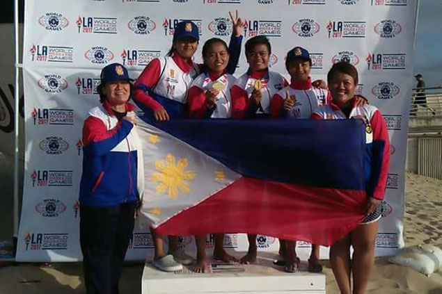 Davao lady cops stun Brazil pair to claim beach volley crown in World Police and Fire Games