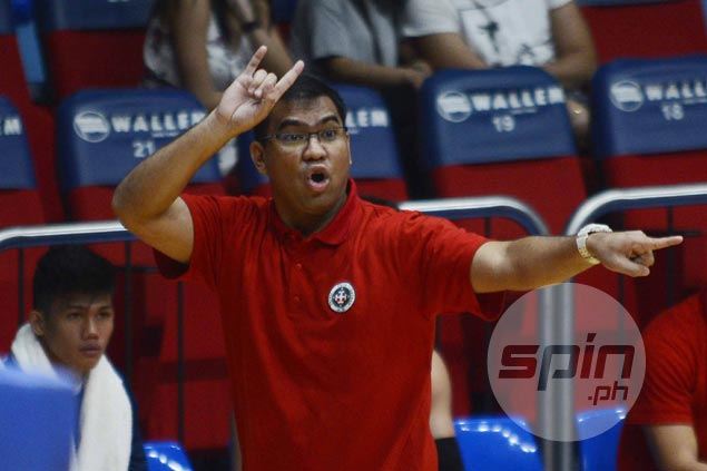 Jeff Napa calls out Letran vets to take charge in lengthy post-game huddle after third straight loss