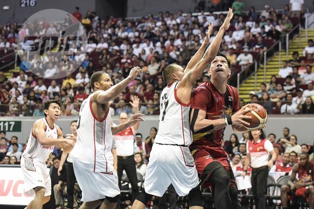 June Mar Fajardo flirts with 40-20 game as playoff-bound SMB survives scare vs winless Kia