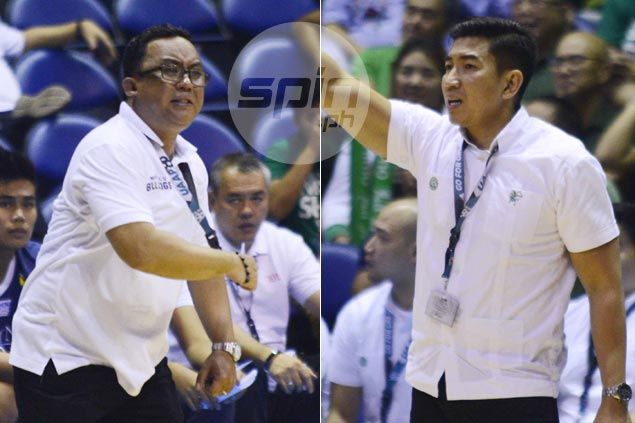 Aldin Ayo, Jamike Jarin trade compliments after thrilling first battle in UAAP for former NCAA rivals