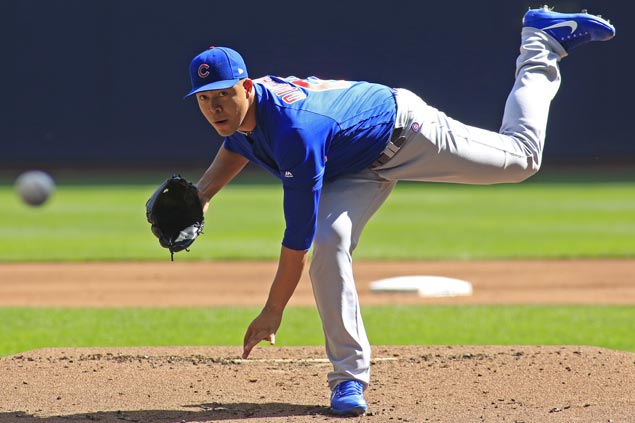 Cubs close in on second straight NL Central title as Jose Quintana shuts out Brewers
