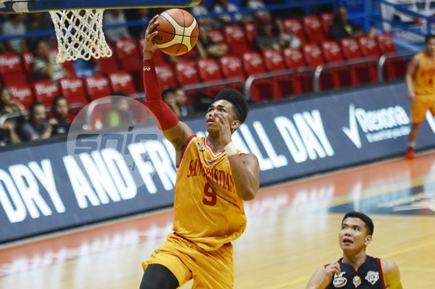 San Sebastian Stags gain share of third, end Letran Knights' win run at two