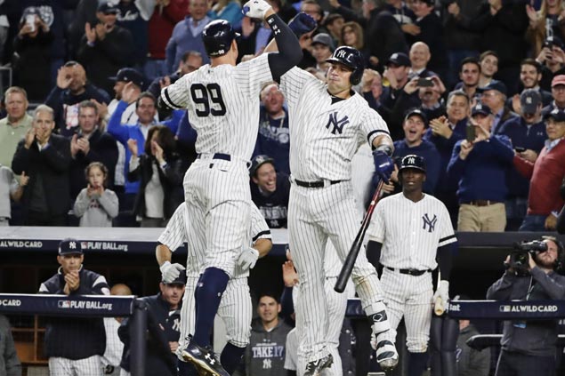 Aaron Judge, steady bullpen carry Yankees past Twins in AL wild-card to face Indians in ALDS