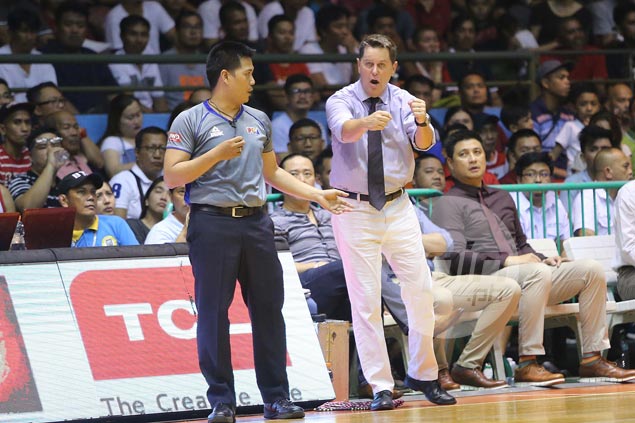 Tim Cone fined for entering the court during Japeth Aguilar-Gabby Espinas quarterfinal scuffle