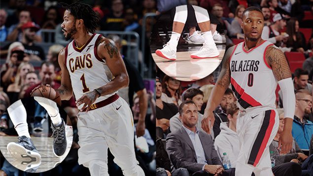 NBA stars kick off preseason in style with the hottest sneakers. See IMAGES