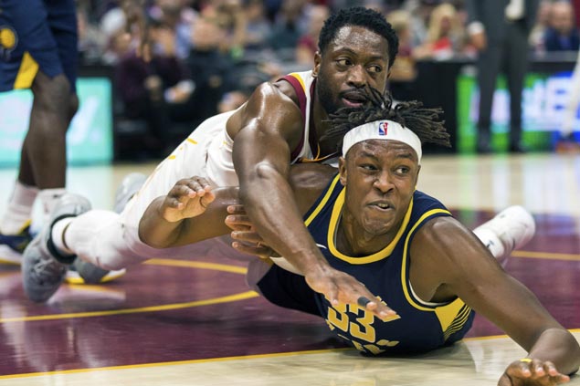 Pacers spoil vintage Wade, Rose games as reserves lead comeback win over LeBron-less Cavs